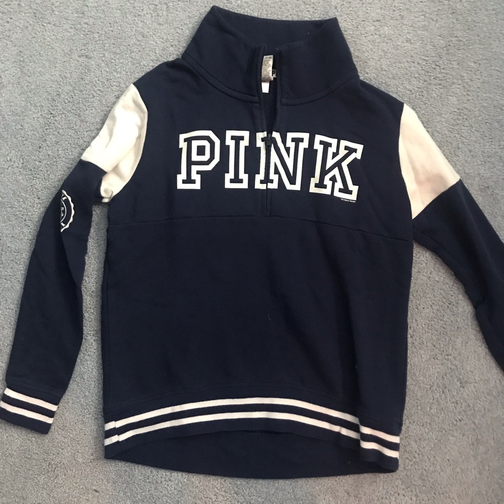 NWOT NAVY BLUE QUARTER ZIP S